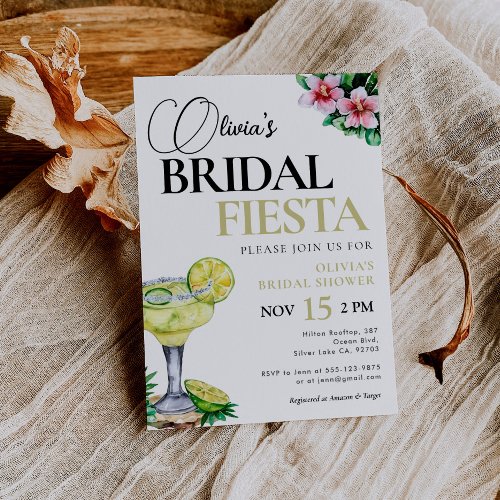 Mexican Fiesta Margarita Bridal Shower Invitation