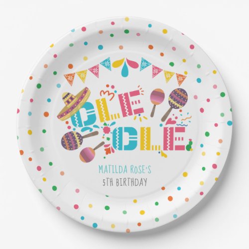 Mexican Fiesta Ole Ole Personalized Paper Plates