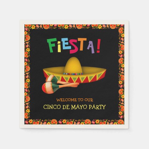 Mexican Fiesta or Cinco de Mayo Napkins