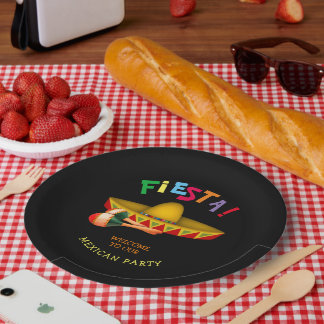Mexican Fiesta or Cinco de Mayo Paper Plates