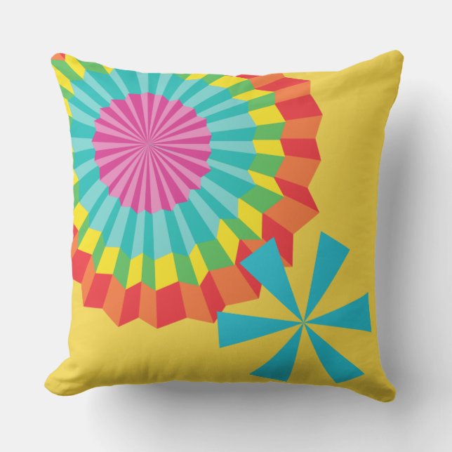 Mexican Fiesta Outdoor Pillow (Front)