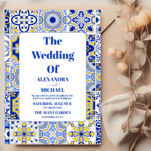 Mexican Fiesta Papel Picado Wedding Invitation