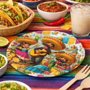 Mexican Fiesta Paper Plates