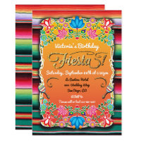 mexican fiesta party invitations zazzle