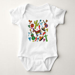 Mexican Fiesta Party Images Baby Bodysuit