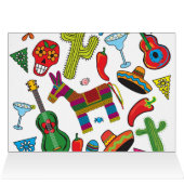 Mexican Fiesta Party Images Cards (Inside Horizontal (Top))