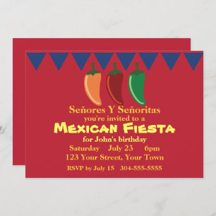 Mexican Fiesta Party Invitation