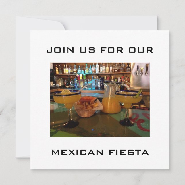 MEXICAN FIESTA PARTY INVITATION (Front)