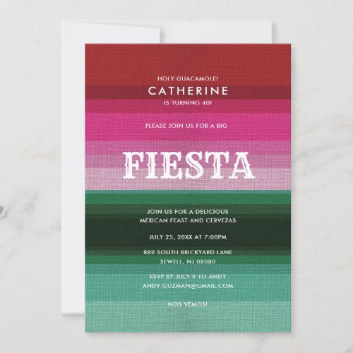 Mexican Fiesta Party Invitation