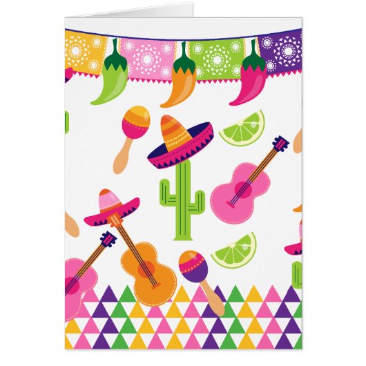 Mexican Fiesta Party Sombrero Saguaro Lime Peppers (Front)