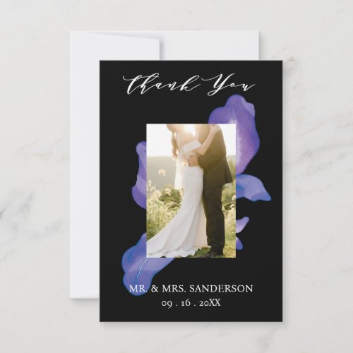 Mexican Fiesta Photo Wedding Thank You Card