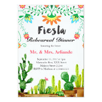 Mexican Fiesta Rehearsal Dinner Invitation