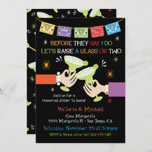 Mexican Fiesta Rehearsal Dinner Invitation