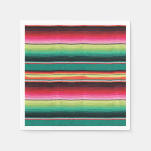Mexican Fiesta serape print rug Napkins