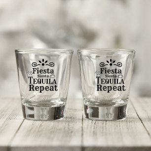 Mexican Fiesta siesta tequilt Brides bachelorette  Shot Glass