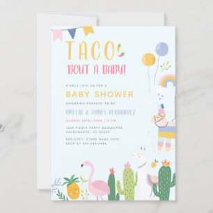 Mexican Fiesta Taco Bout A Baby Couple's Shower Invitation