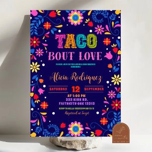 Mexican Fiesta Taco Bout Love Bridal Shower Invitation