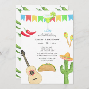 Mexican Fiesta Taco 'bout Love Bridal Shower Invitation
