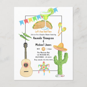 Mexican Fiesta Taco 'bout Love Couples Shower Flyer