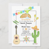 Mexican Fiesta Taco 'bout Love Couples Shower Invitation (Front)