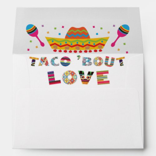Mexican Fiesta taco bout love envelopes