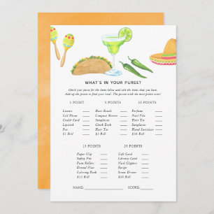 Mexican Fiesta Taco Game Invitation
