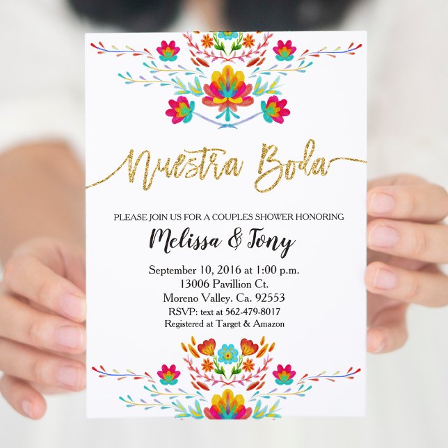 Mexican Fiesta Wedding Couples Shower Invitation (Creator Uploaded)