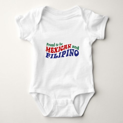 Mexican Filipino Baby Bodysuit