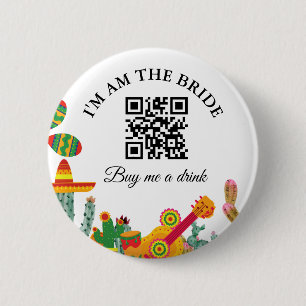 Mexican Final Fiesta Bachelorette Weekend Party Button