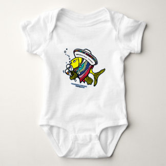 Mexican fish baby bodysuit