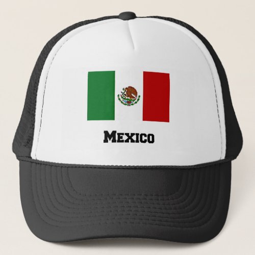 Mexican Flag and Text Trucker Hat