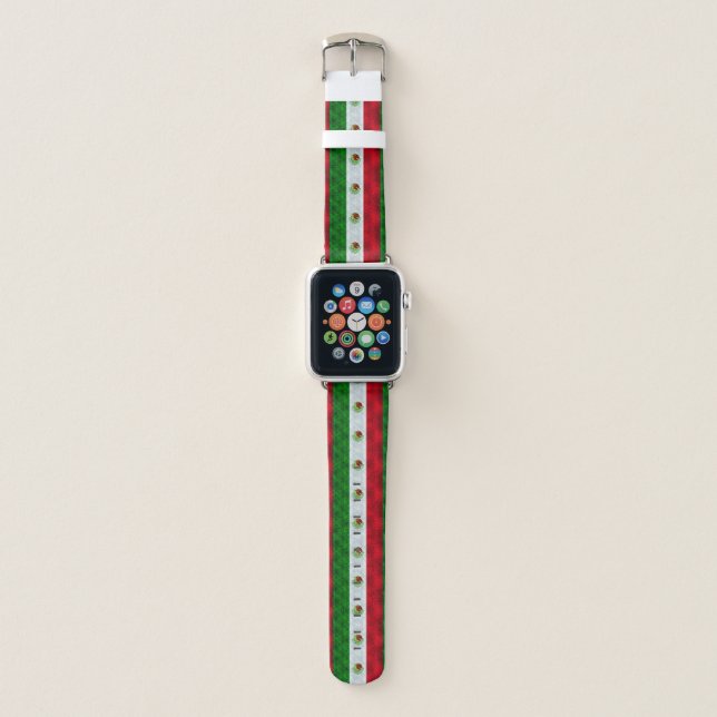 Mexican Flag Apple Watch Band (Front)
