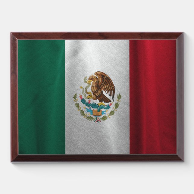 Mexican Flag Award Plaque (Horizontal)