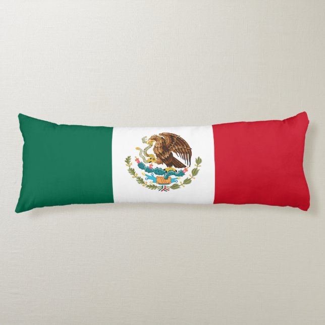 Mexican Flag Body Pillow (Front)