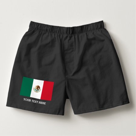 Mexican Flag Boxer Shorts Underwear For Men