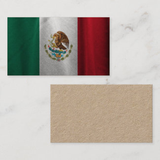 Mexican Flag Business Card
