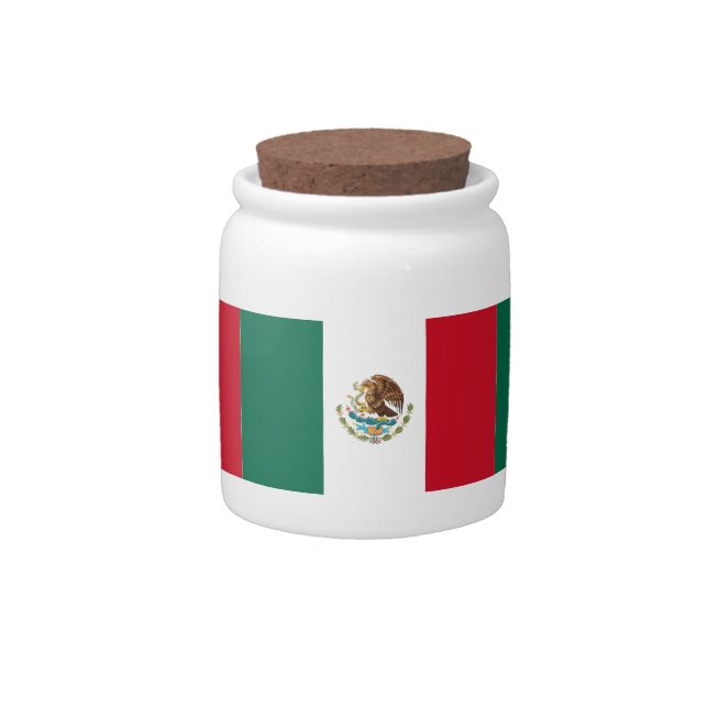 Mexican Flag Candy Jar (Front)