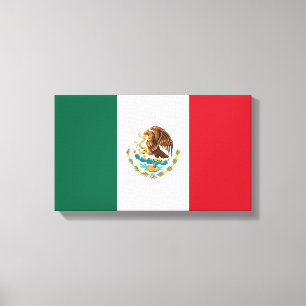 Mexican Flag Canvas Print