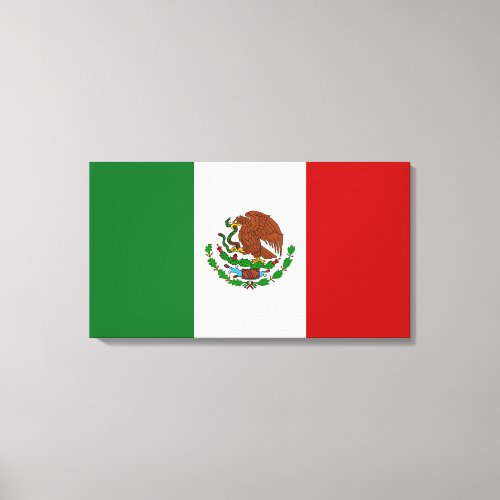 Mexican Flag Canvas Print