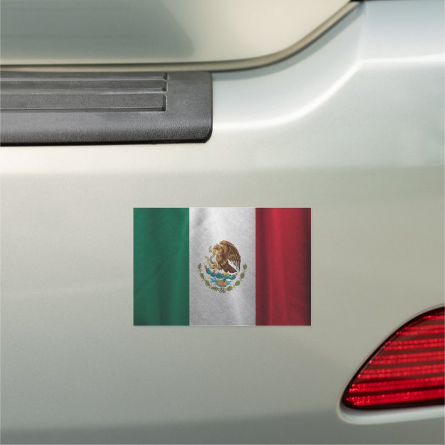 Mexican Flag Car Magnet (In Situ)