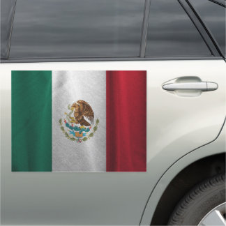 Mexican Flag Car Magnet