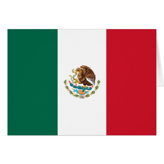 Mexican Flag Cards (Front Horizontal)