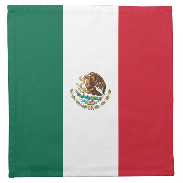 Mexican Flag Cloth Napkin (Front)