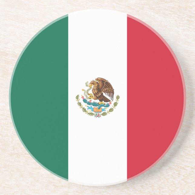 Mexican Flag Coaster (Front)