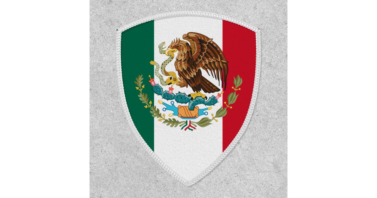 Mexican Flag & Coat of Arms, Flag of Mexico Patch
