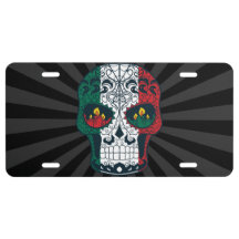 Mexican Flag Colors Day Of The Dead Sugar Skull