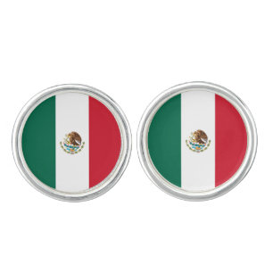 Mexican Flag Cufflinks