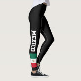 2021newest Leggings Women Mexico Camo Flag Art Casual Elastic