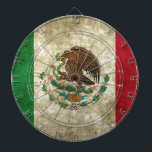 Mexican Flag Dart Board<br><div class="desc">Mexican Flag</div>