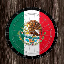 Mexican Flag Dartboard & darts / game board